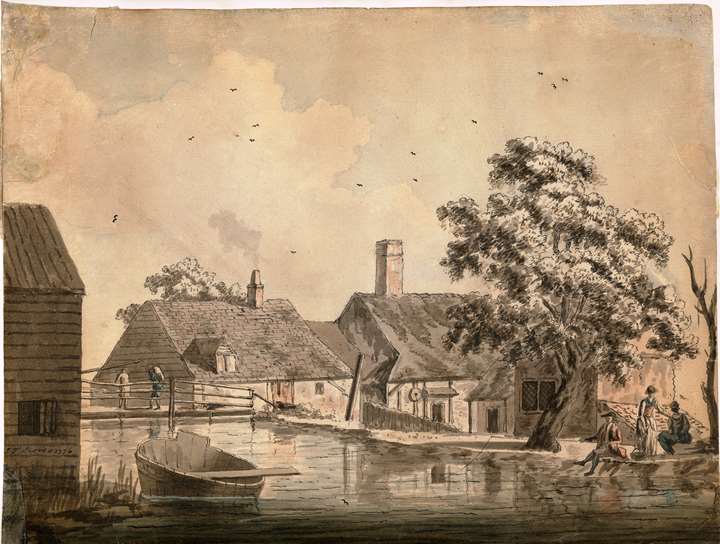 A View of The Paper Mill at Bourne End, Buckinghamshire